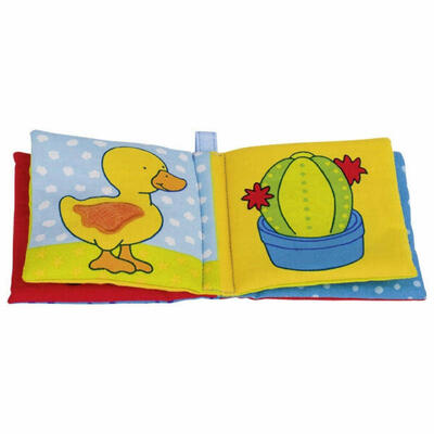 Livro de pano sonoro com desenhos 9cm