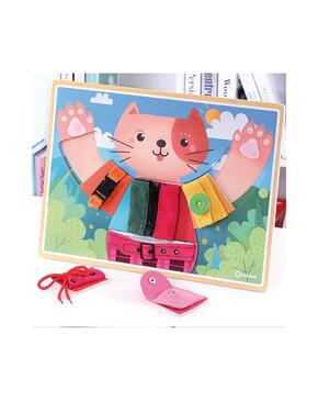 Quadro de habilidades básicas Vestido de gatinho