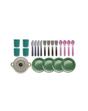Conjunto de Jantar em Rede - 4 Pessoas - Reciclagem