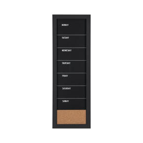 Quadro planeador semanal combo essencial - Preto